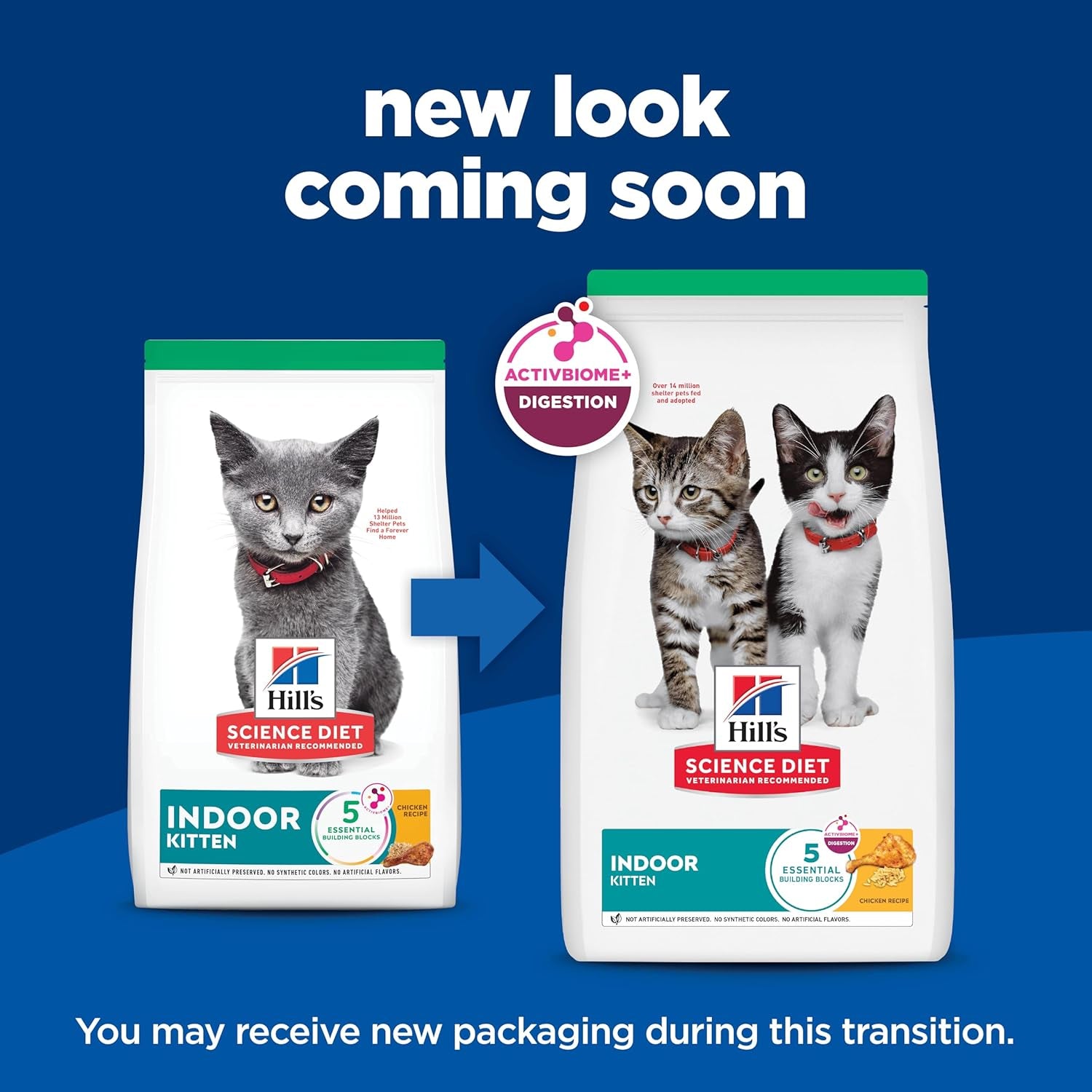 Dry Cat Food, Kitten, Indoor, Chicken Recipe, 3.5 Lb. Bag