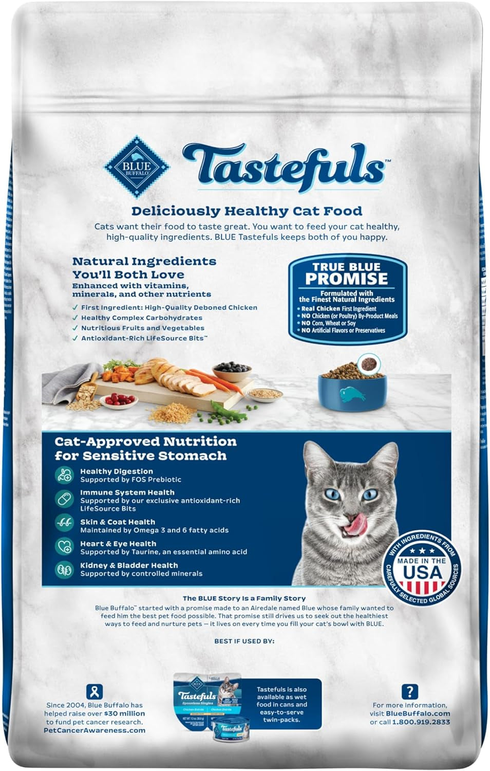 Sensitive Stomach Natural Adult Dry Cat Food, Chicken & Brown Rice