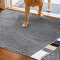 Cat Litter Mat, Litter Trapping Mat, 31"× 20" Cat Kitty Litter Rug with Waterproof Back, Super Soft for Cat'S Paws, Machine Washable, Grey