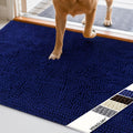 Cat Litter Mat, Litter Trapping Mat, 31"× 20" Cat Kitty Litter Rug with Waterproof Back, Super Soft for Cat'S Paws, Machine Washable, Navy Blue