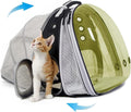 Expandable Cat Backpack, Space Capsule Transparent Pet Carrier for Small Dog, Pet Carrying Hiking Traveling Backpack